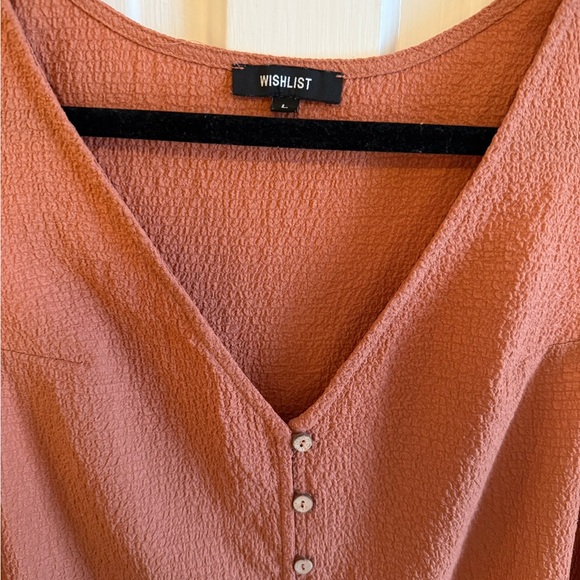 Wishlist Sleeveless Button-Down Maxi Dress in Rust - Picture 2 of 4